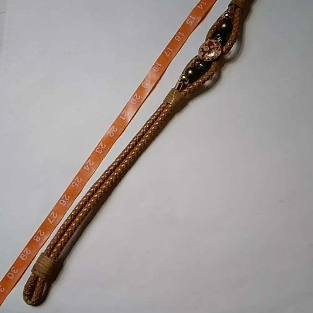 VTG HANDMADE BRAIDED LEATHER BELT - Picture 14 of 16
